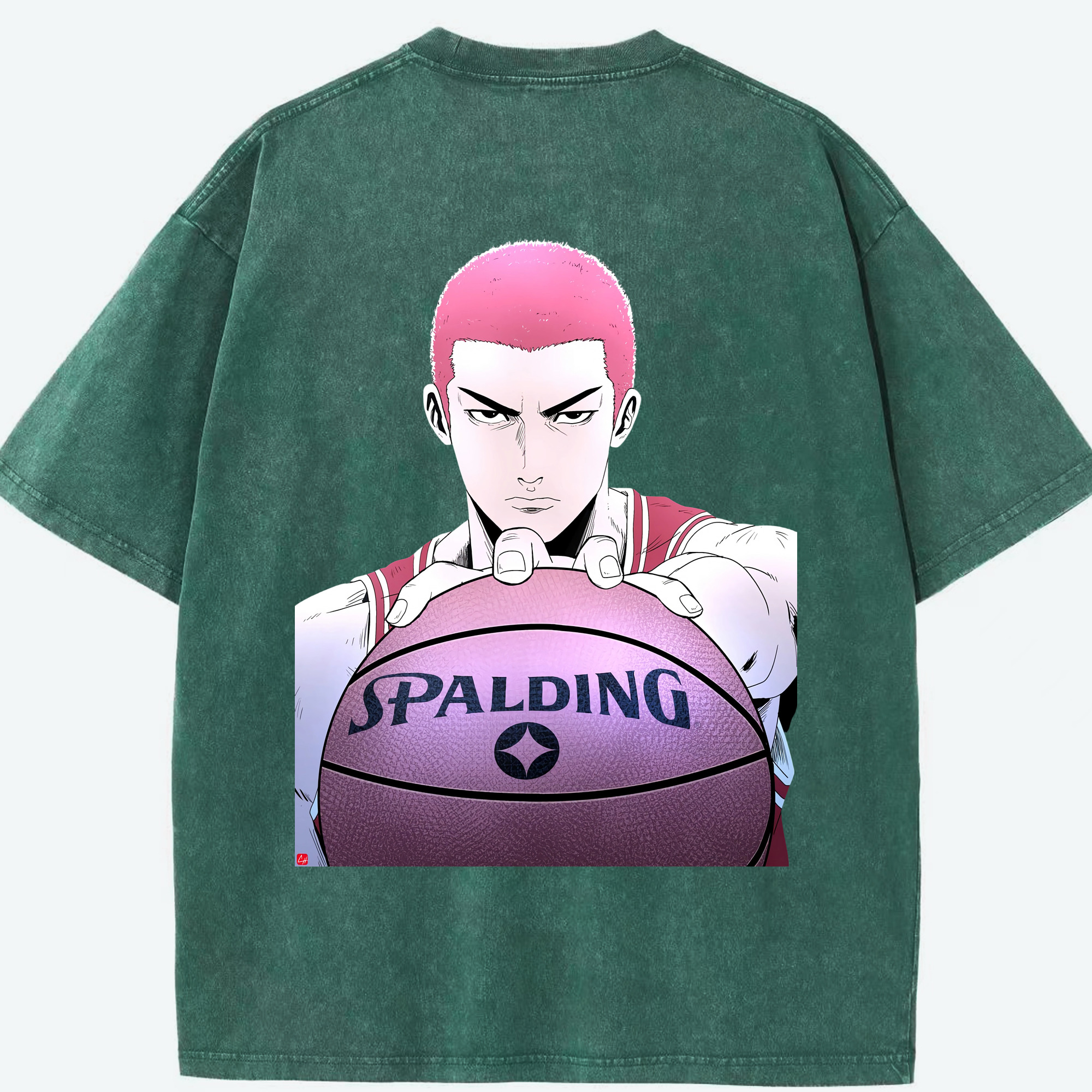 （画像用） SLAM DUNK／スラムダンク 綿100% ヴィンテージ風 半袖Tシャツ（背面プリント）